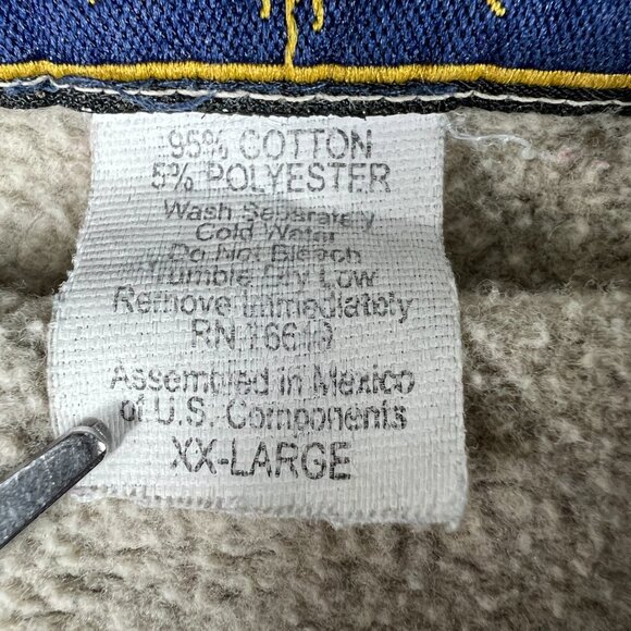 Y2K NFL St Louis Rams Football Sweatshirt Extra Extra Large Tan Faded Crewneck - Picture 9 of 16